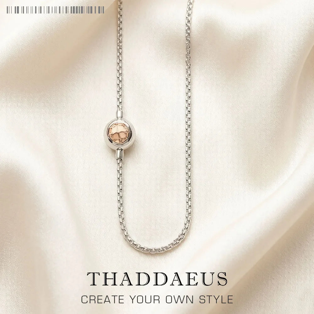 Damen-Halskette Basic Roségold Gliederkette aus Sterlingsilber