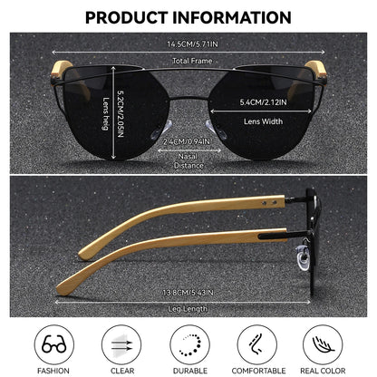 Sonnenbrille oval Edelstahl winddicht UV400 polarisiert minimalistisch