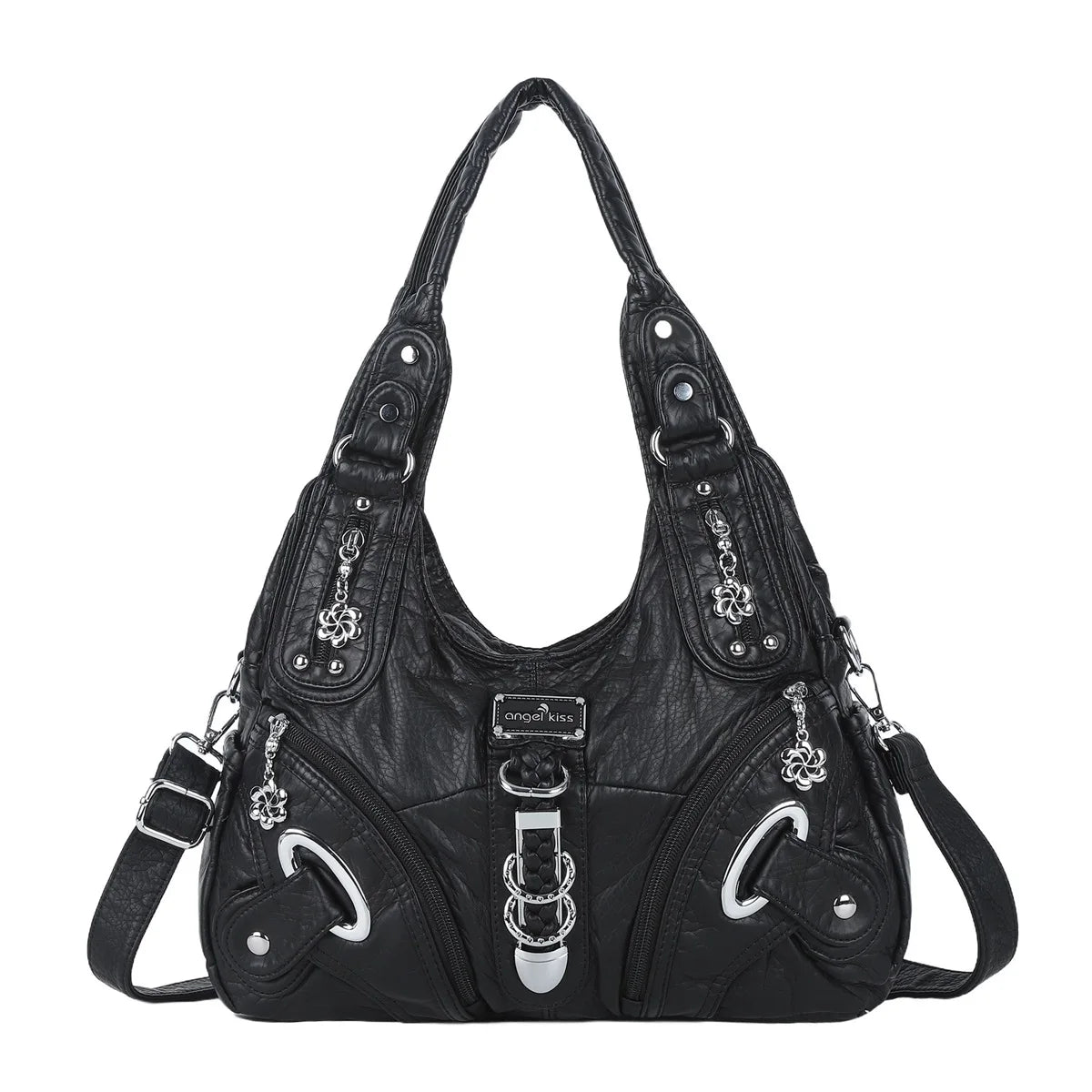 Damen-Denim-Schultertasche Vintage Großes Fassungsvermögen Mit Top-Handle Alltagstauglich