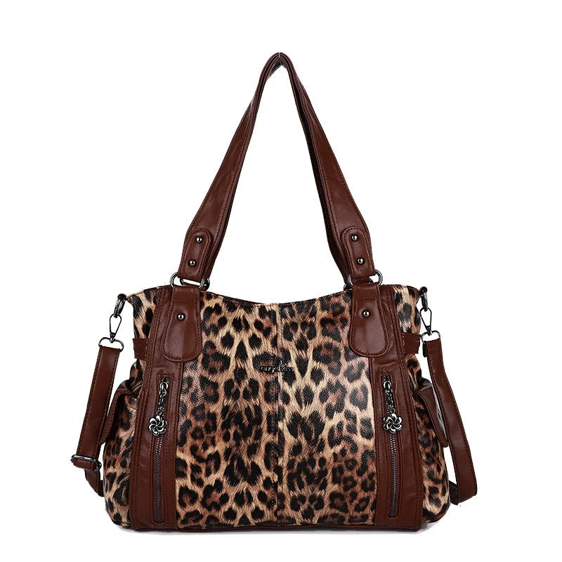 Damen-Handtasche Aus Denim Im Vintage-Look Große Schultertasche Mit Top-Griff Und Tragegurt