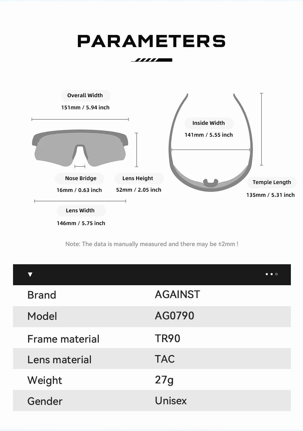 Sonnenbrille MTB Radfahren TR90 polarisiert rutschfest Bügel Unisex