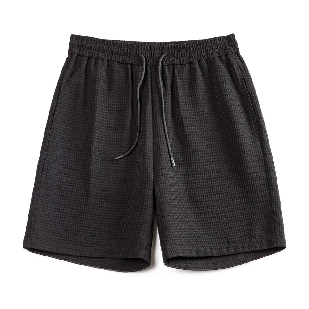 Herren Basketball-Shorts aus Waffelstoff mit elastischer Taille für den Sommer