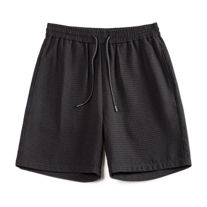 Herren Basketball-Shorts aus Waffelstoff mit elastischer Taille für den Sommer