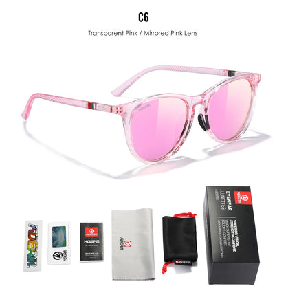 Damen-Sonnenbrille Vintage photochrom polarisiert Reisen Fahren Wandern