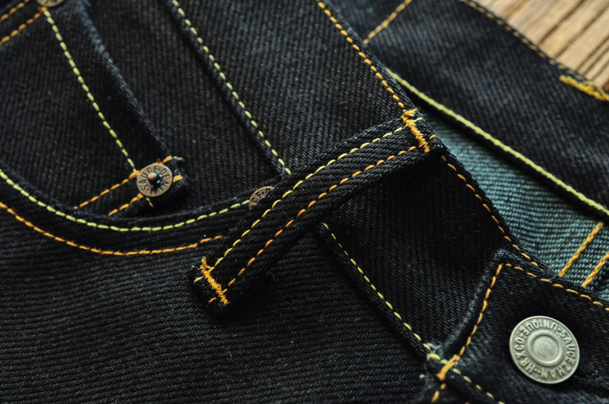 Herren Jeans aus Selvedge Raw Denim im Vintage-Stil mit Taper Fit