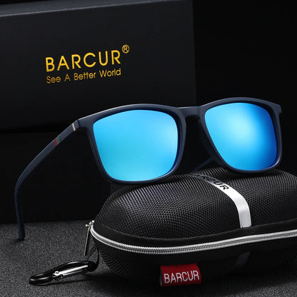 Sonnenbrille quadratisch Sport Polycarbonat polarisiert UV400 Herren