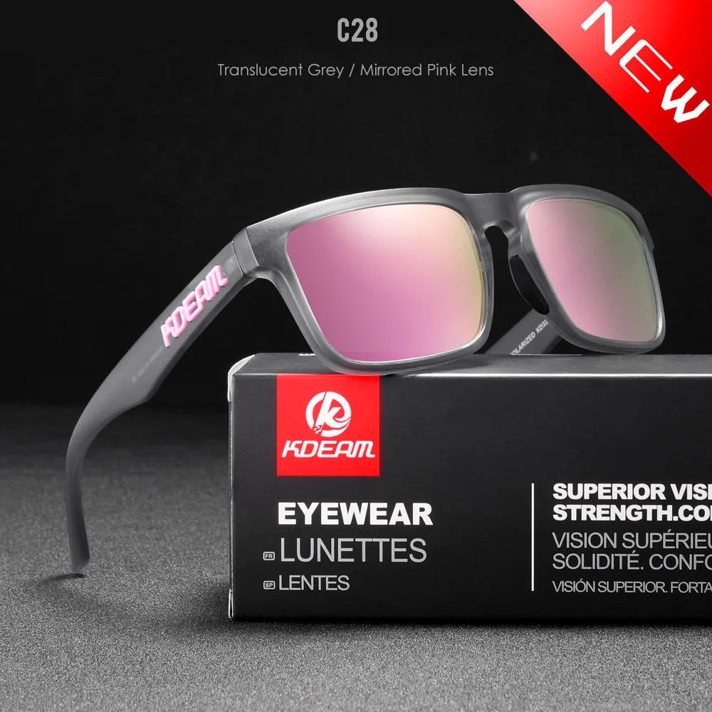 Sonnenbrille quadratisch polarisiert Angeln Lifestyle Spiegel Hartbox Unisex