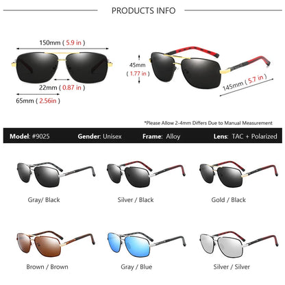 AOWEAR männer Polarisierte Verspiegelte Sonnenbrille für Männer Frauen Luxus Qualität Retro Rechteck UV400 Fahren Sonnenbrille gafas de sol