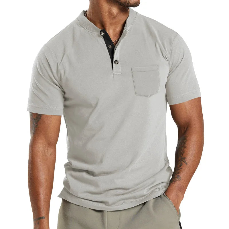 Herren Kurzarm-Poloshirt mit Knopfleiste und Reverskragen – ideal für den Sommer