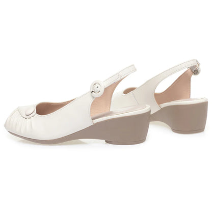 AIYUQI 2025, neue frauen sandalen Keil ferse fisch mund weibliche schuhe Große größe one-strap sandalen frauen