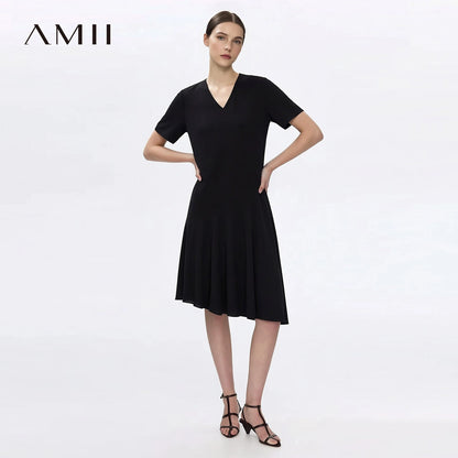 Elegantes Damen Midi Kleid Mit Lockerem Schnitt Für Büro Und Freizeit