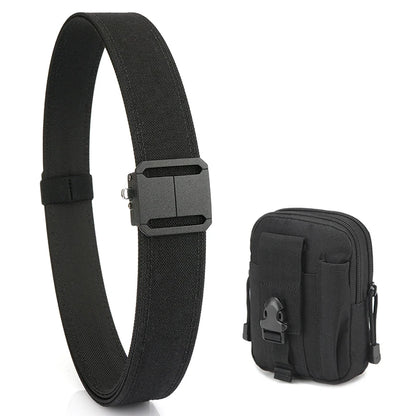 Herren-Taktischer Gürtel mit automatischem Schnallenverschluss aus Nylon Outdoor und Alltag