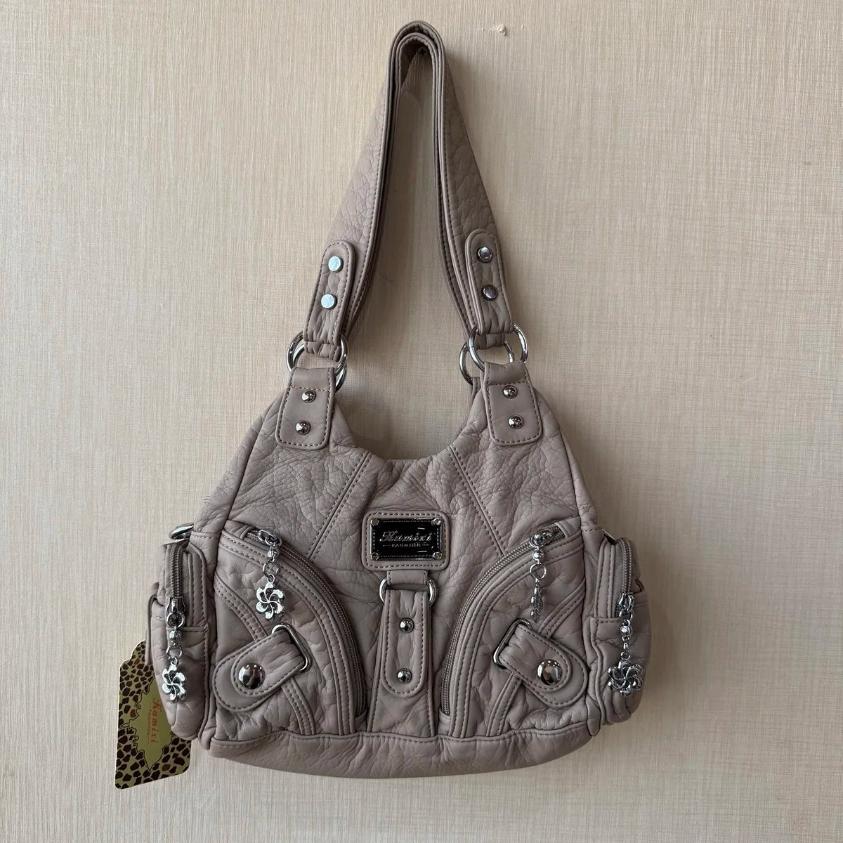 Damen-Handtasche Kleine Tote Mit Mehrfachfächern Aus Weichem Material Für Alltag Und Freizeit