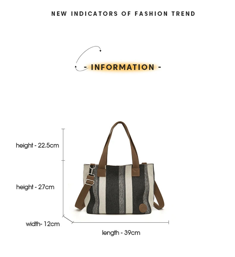 Damen Shoulder Bag aus Fabric Casual Large Capacity Tote Bag