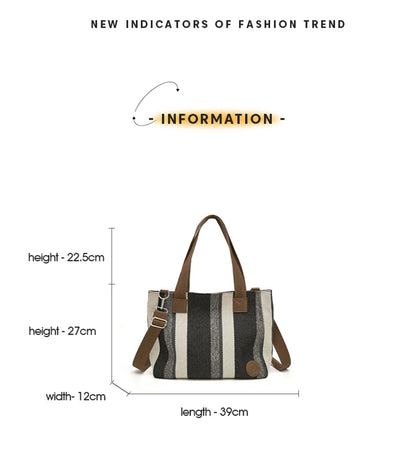 Damen Shoulder Bag aus Fabric Casual Large Capacity Tote Bag