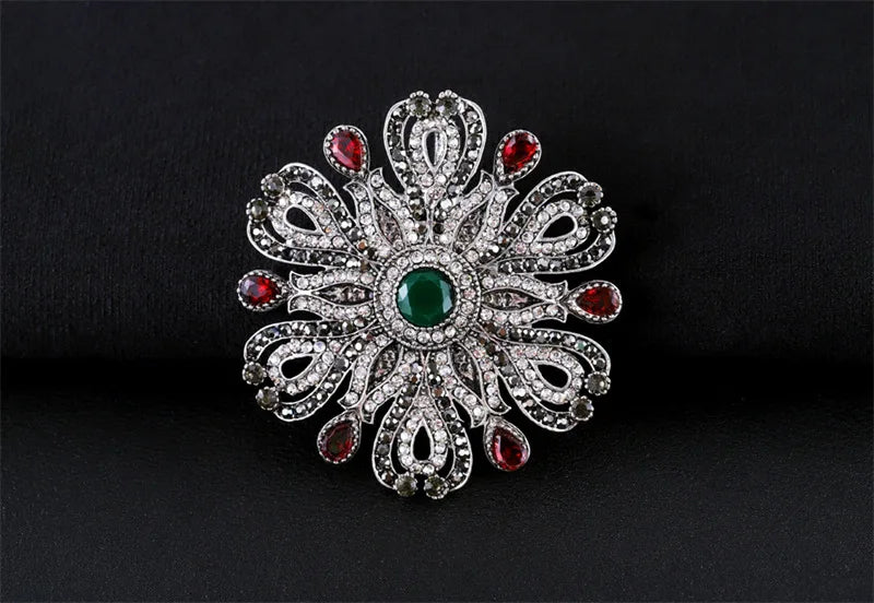 Brosche Metall Barock Vintage Retro Palast Revers Pin Unisex Party