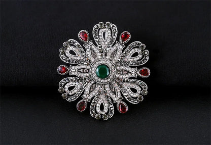 Brosche Metall Barock Vintage Retro Palast Revers Pin Unisex Party
