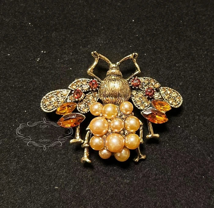 Brosche Katze Schmetterling Kristall Strass Barock Palast Tier Emaille Unisex