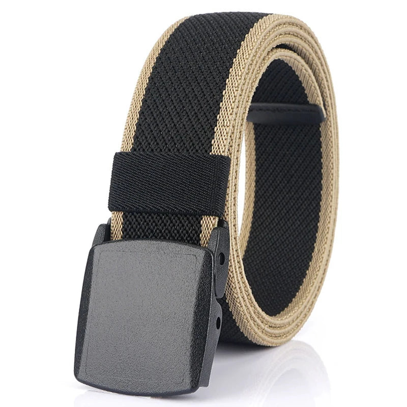 Unisex-Gürtel Elastisch Aus Canvas Mit Nylon-Schnellverschluss 3,8 cm Breite Für Outdoor