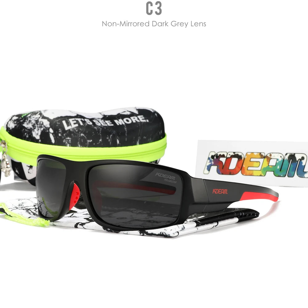 Sonnenbrille Sport polarisiert Cat.3 Druckmuster Rahmen Herren