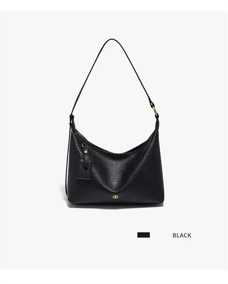 Damen Hobo Tasche Aus Echtem Leder Im Vintage Stil Mit Großer Kapazität