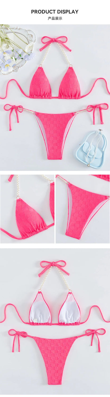 Sexy Bikini-Set für Damen mit Push-up-Effekt – Perfekt für Strand und Pool
