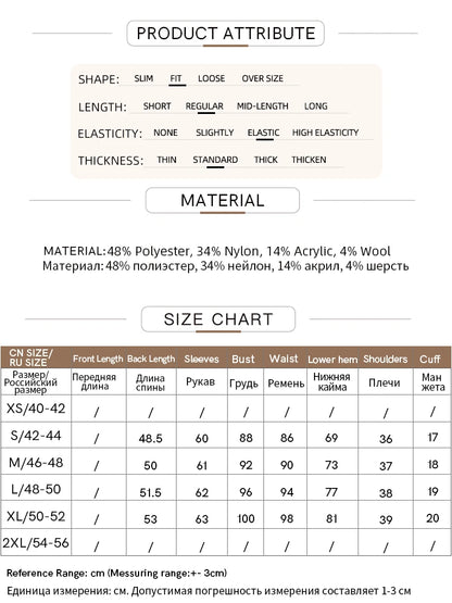 Produkt-Infografik: Material- und Größentabelle für Langarm-T-Shirt
