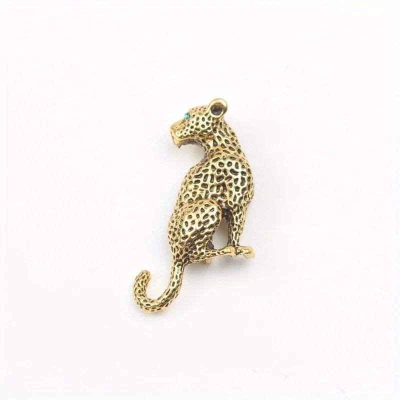 Brosche Set Tier Metall Strass Katze Dackel Löwe Fuchs Retro