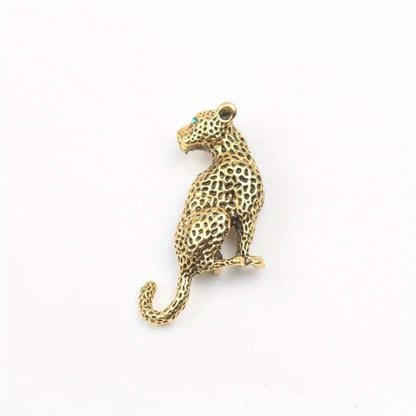 Brosche Set Tier Metall Strass Katze Dackel Löwe Fuchs Retro