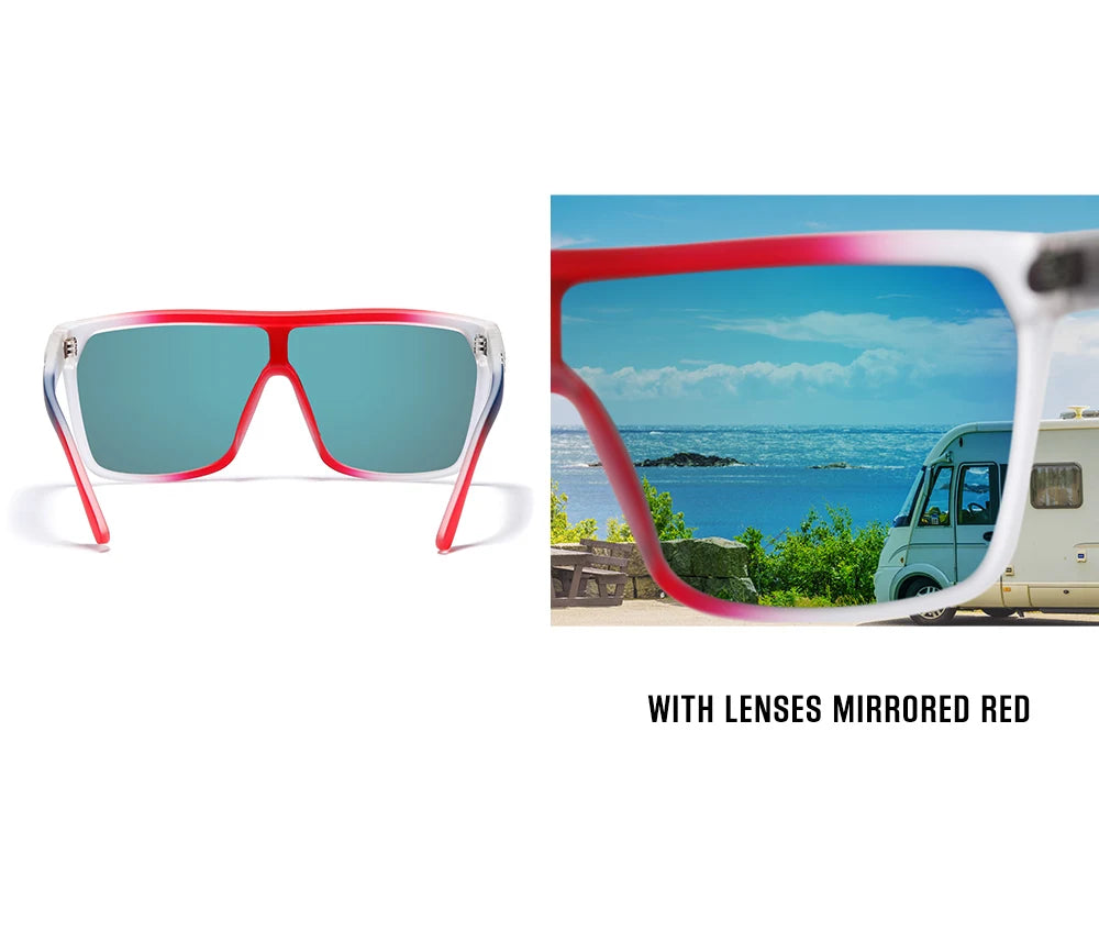 Sonnenbrille einteilig polarisiert UV400 5-Scharnier Herren