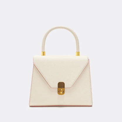Spaltleder Damen-Handtasche | Unifarbenes Alltagsmodell
