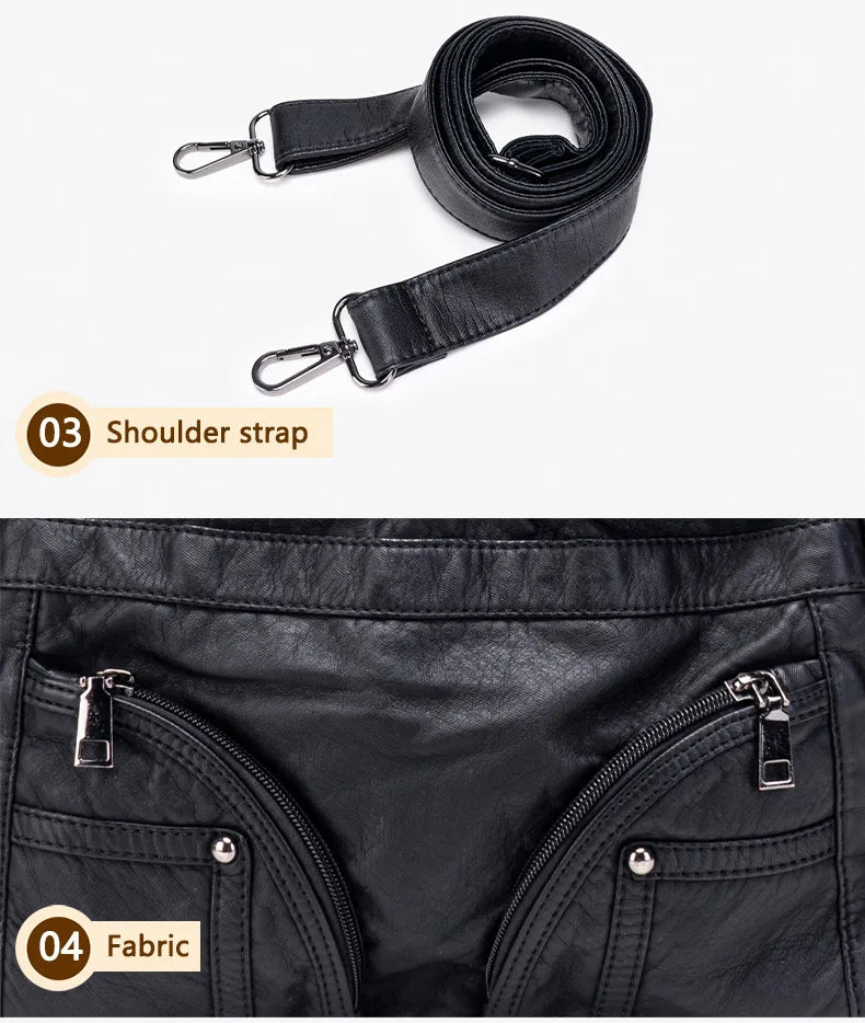 Damen-Handtasche Aus PU-Leder Mit Top-Handle Und Mehrfach-Fächern Große Satchel-Tasche