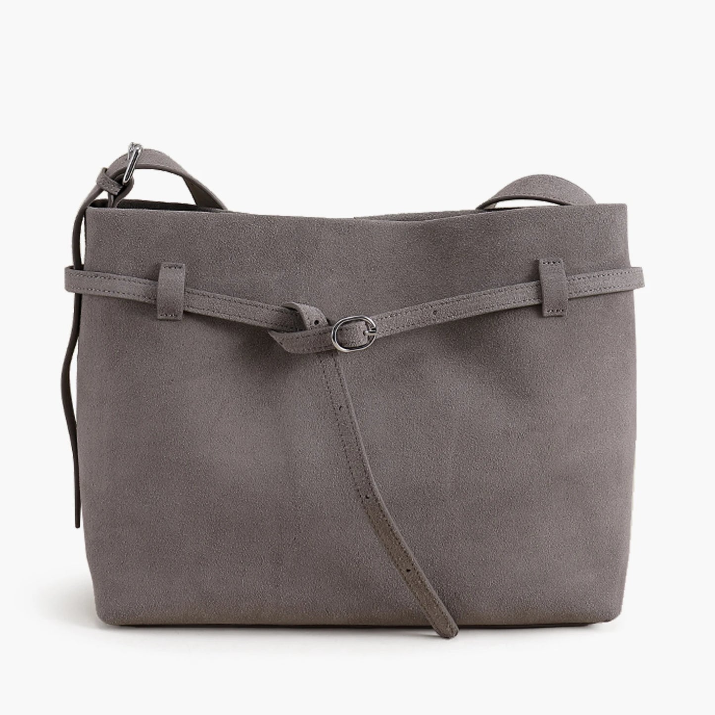 Tote-Tasche aus Echt Wildleder | Kaffee-Braun, Viel Platz