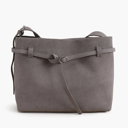 Tote-Tasche aus Echt Wildleder | Kaffee-Braun, Viel Platz