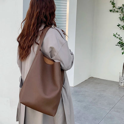 Top Layer Suede Bucket Tote | Große Tasche Aus Kuhleder