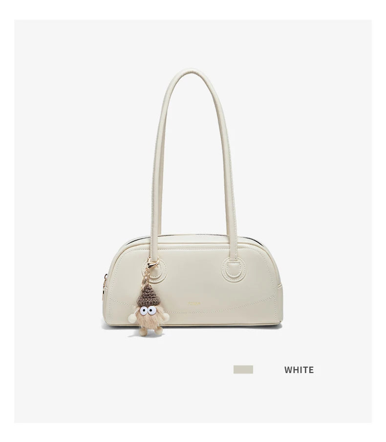 Damen Handtasche Aus PU Leather Simple Retro Stil Für Casual Commuting