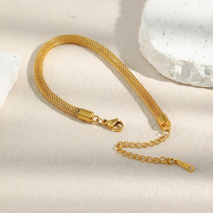 Damen-Armband mit Mesh-Kette aus Edelstahl
