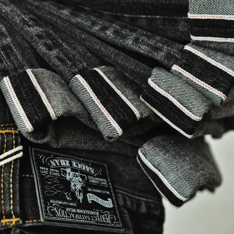 Herren Jeans aus Denim im Distressed Look mit gerader Passform