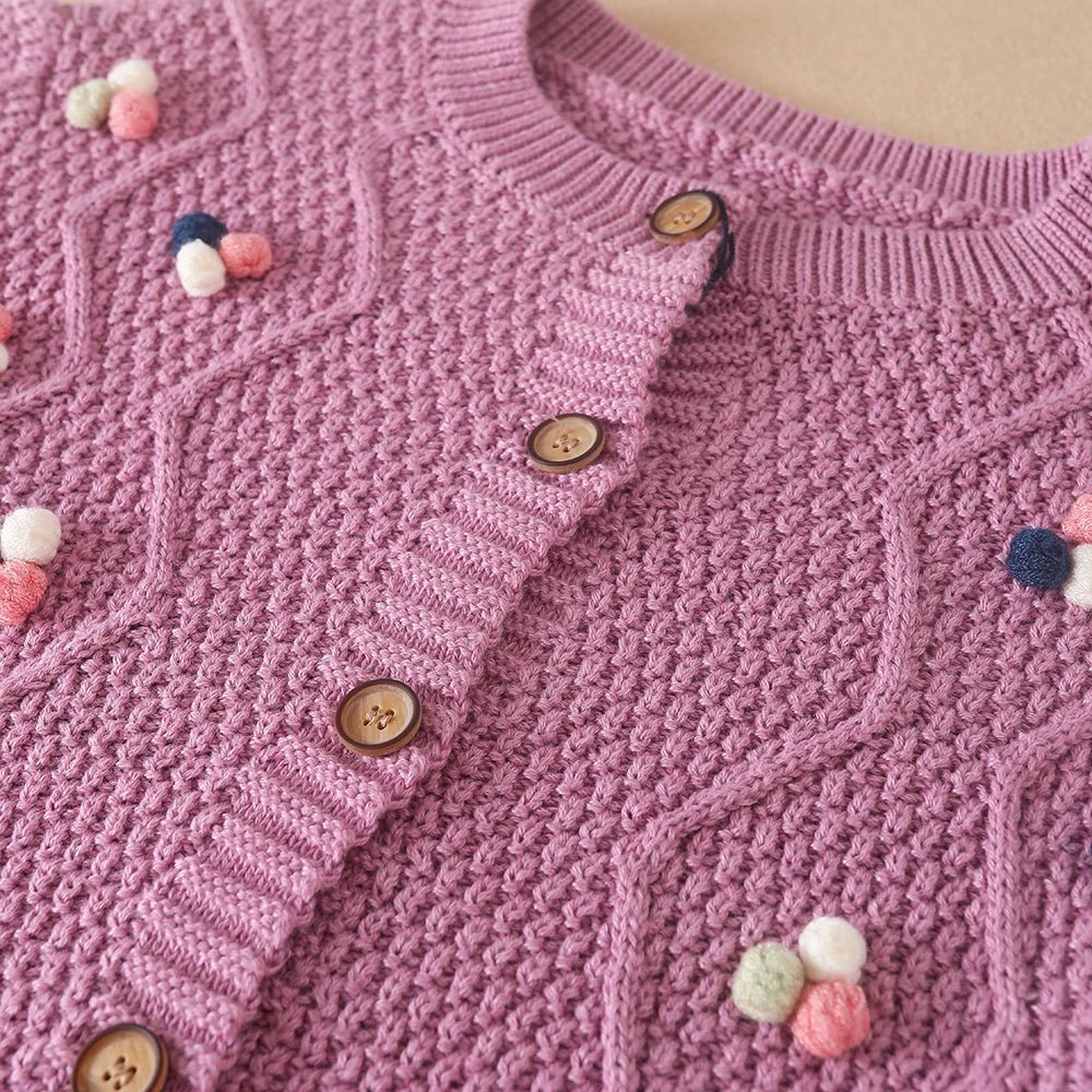Baby Mädchen Stricken Pullover Kinder Strickjacken Oansatz Frühling Herbst Pullover Strickjacken Mantel Kinder Nette Kleidung