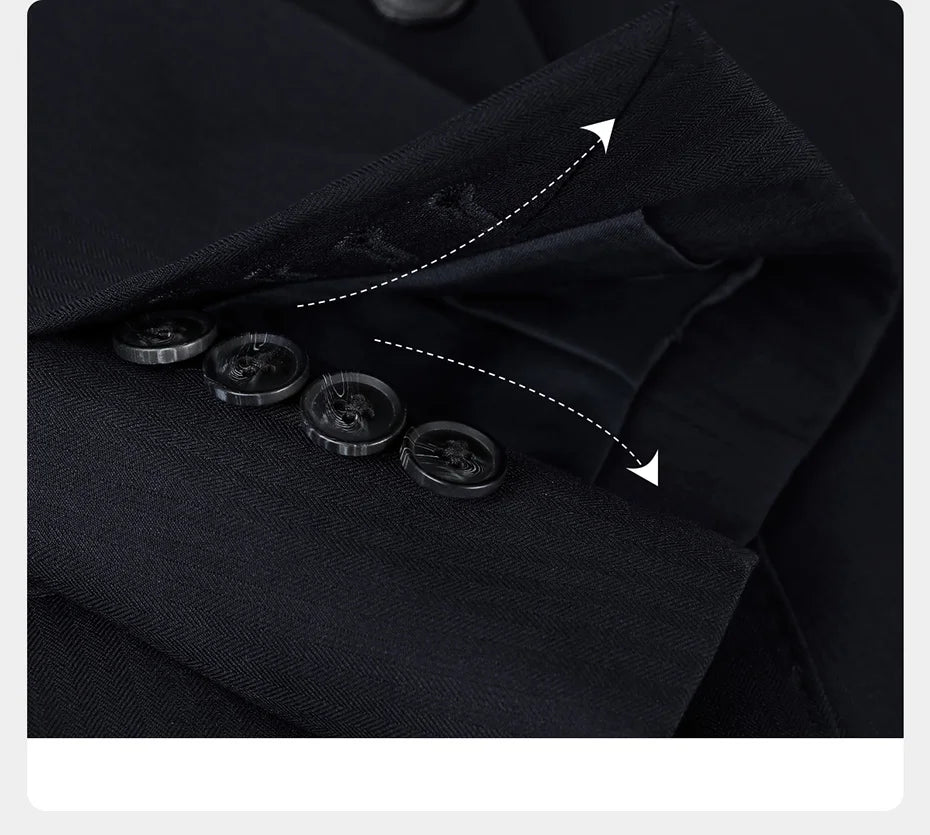 Hochwertiger Herrenanzug aus 50% Wolle: Slim Fit, Tiefblau, Business & Hochzeit, Größe 58-6XL