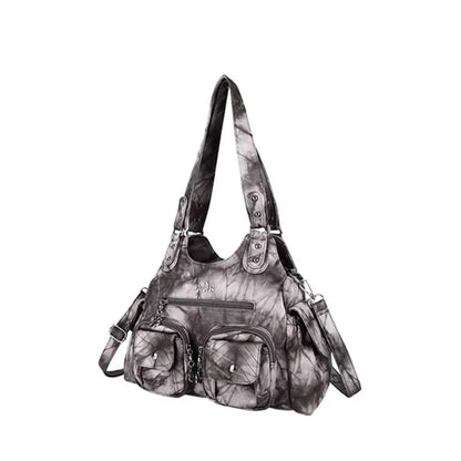 Damen-Handtasche Mit Viel Stauraum Und Mehrfachfächern Aus PU-Leder Für Alltag Und Freizeit