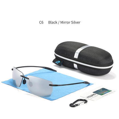 Sonnenbrille Sport TR90 leicht Laufen Fahren Karabiner-Etui Herren