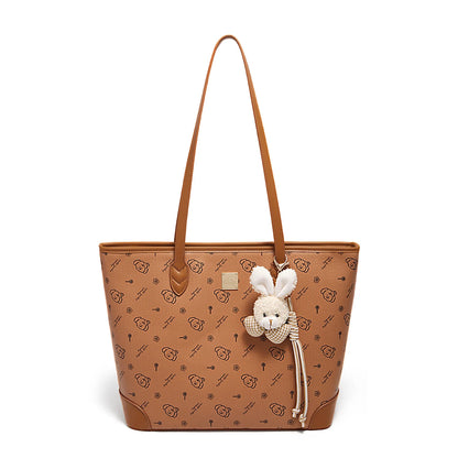 Damen Schultertasche Aus PU-Leder Mit Großer Kapazität Und Alltagslook