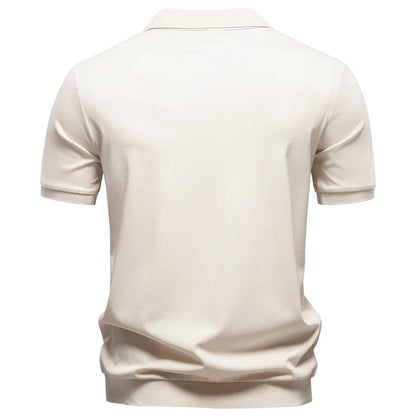 Hochwertiges Atmungsaktives Poloshirt Für Herren Mit Seidiger Weichheit