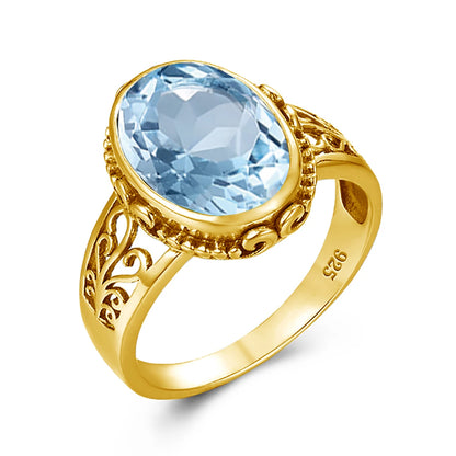 Damen-Ring aus Gold mit ovalem Granatstein 10x14 mm handgefertigtes Schmuckstück im markantem Design