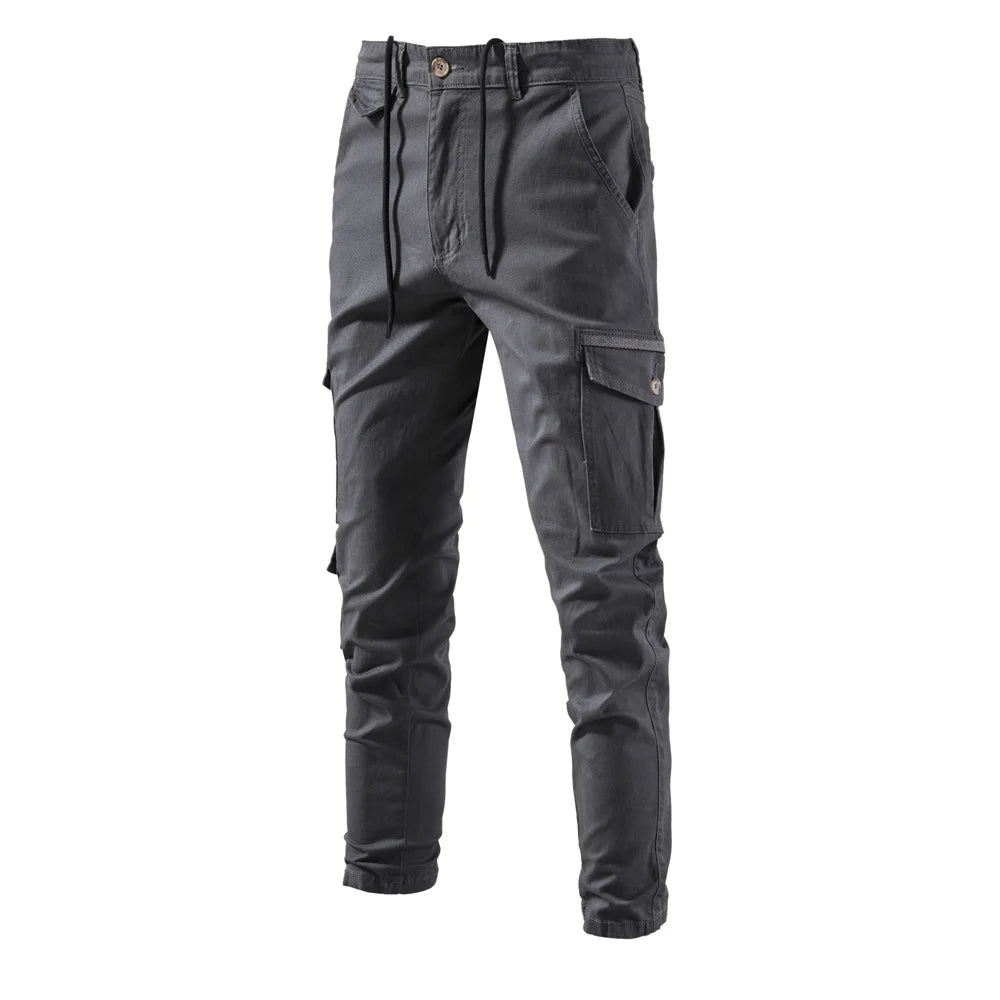 Premium Herren Cargo Hose 100% Baumwolle Mit Vielen Praktischen Taschen