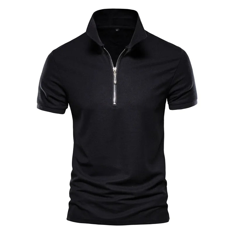 Premium Herren Polo Shirt Feuchteregulierend Mit Giraffenstickerei