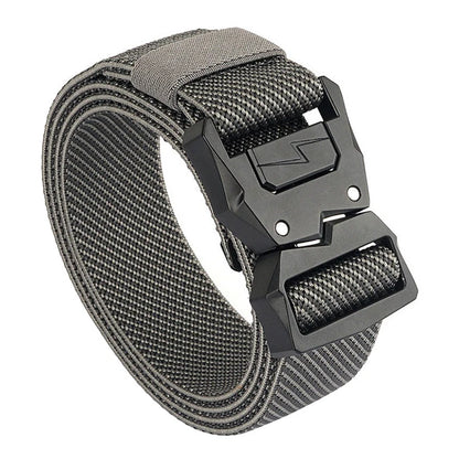 Herren-Gürtel Elastisch Mit Schnellverschluss Metall-Schnalle Verstellbar 110-140 cm