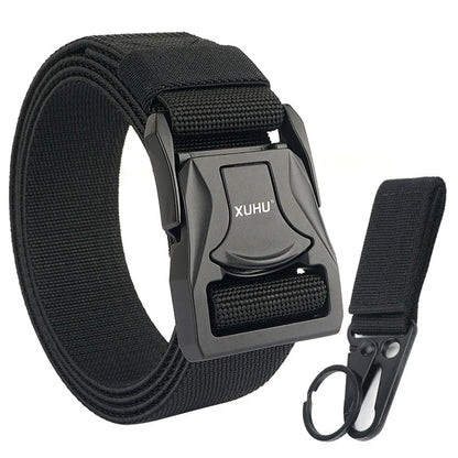 VATLY Elastik-Gürtel Herren 3,8 cm Zink-Schnellverschluss Tactical Outdoor