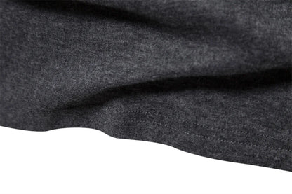 Herren T-Shirt mit hohem Kragen für lässige Herbst- und Wintermode
